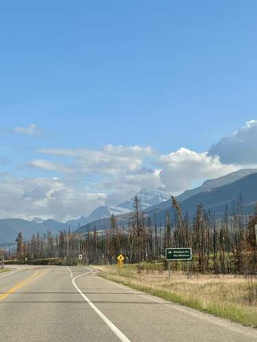 Arriving at Whistlers Campground