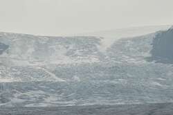 Close up of the Athabasca Glacier