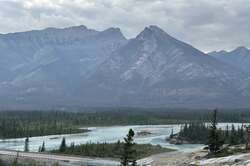 Gargoyle Mountain at the Athabasca River