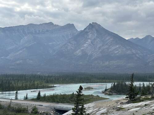 Gargoyle Mountain at the Athabasca River
