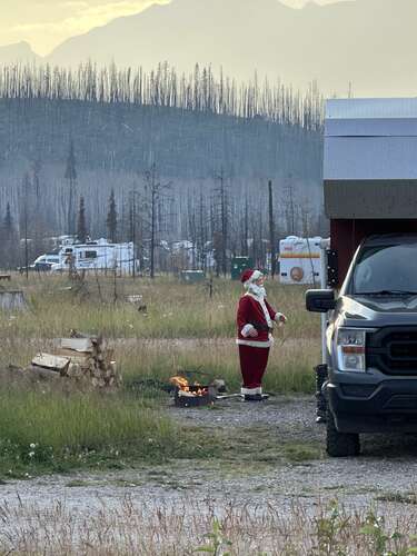 Santa at Whistlers Campground