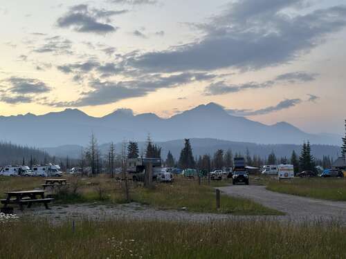Sunset at Whistlers Campground