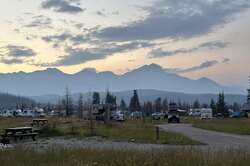 Sunset at Whistlers Campground