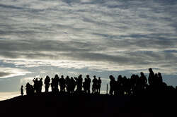 When the artist becomes part of the art