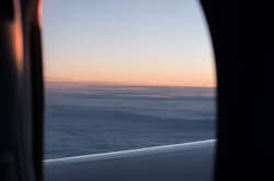 Sunset from the plane